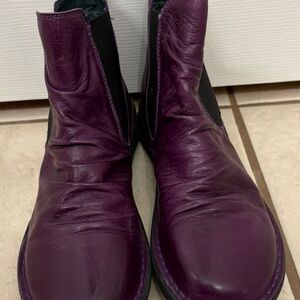 Miz Mooz Men's Deep Purple Leather Boots